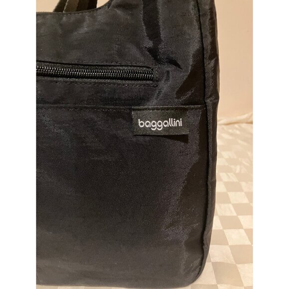 Baggallini Black Zipped Purse/Crossbody/Hand Bag Inner pckt 11x9,5x4 - Picture 4 of 16